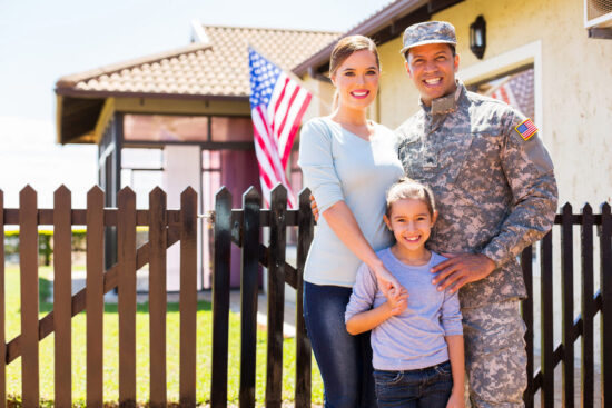 VA home loan for a happy family